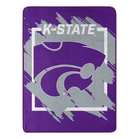 KANSAS STATE OFFICIAL NCAA "Halftone" Micro Raschel Throw Blanket; 46" x 60"