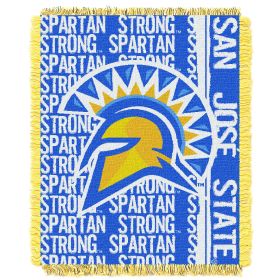 San Jose State OFFICIAL Collegiate "Double Play" Woven Jacquard Throw