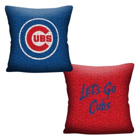 Cubs OFFICIAL "Invert" Woven Pillow